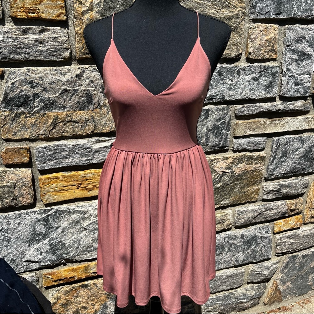Mauve fall dress